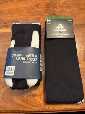 Adidas Utility Stirrup Baseball and DSG Stirrup Sock Combo Pack Size Medium